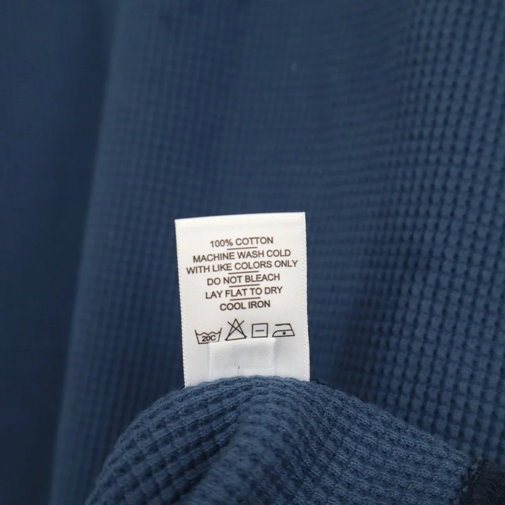 American Giant Colorblock Summit T-Shirt Mens 2XL Blue Waffle Knit Crew Neck - Picture 6 of 9